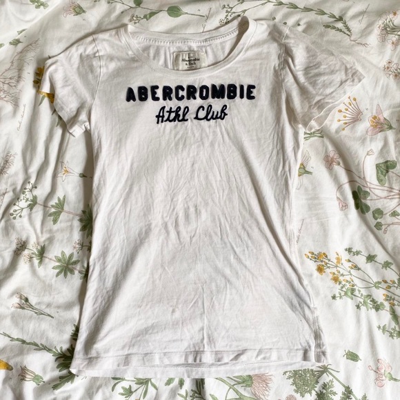 Classic Navy and White “Abercrombie & Fitch Athletic Club” Tee - Picture 3 of 4